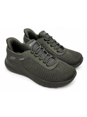 Skechers BOBS Sport Squad Chaos Hands Free Slip-ins Olive Sneakers Womens Size 9